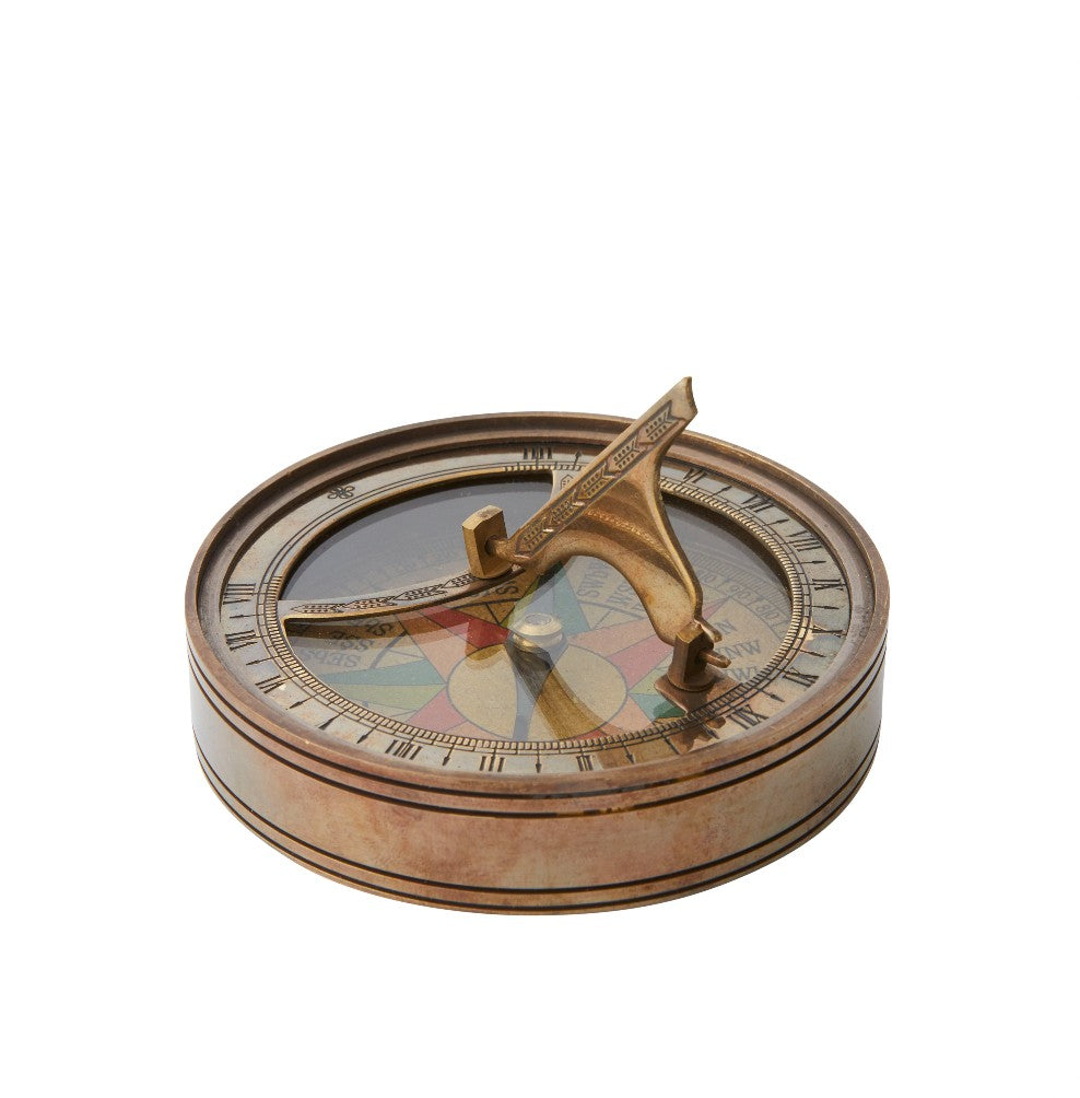 BRONZE SUNDIAL COMPASS
