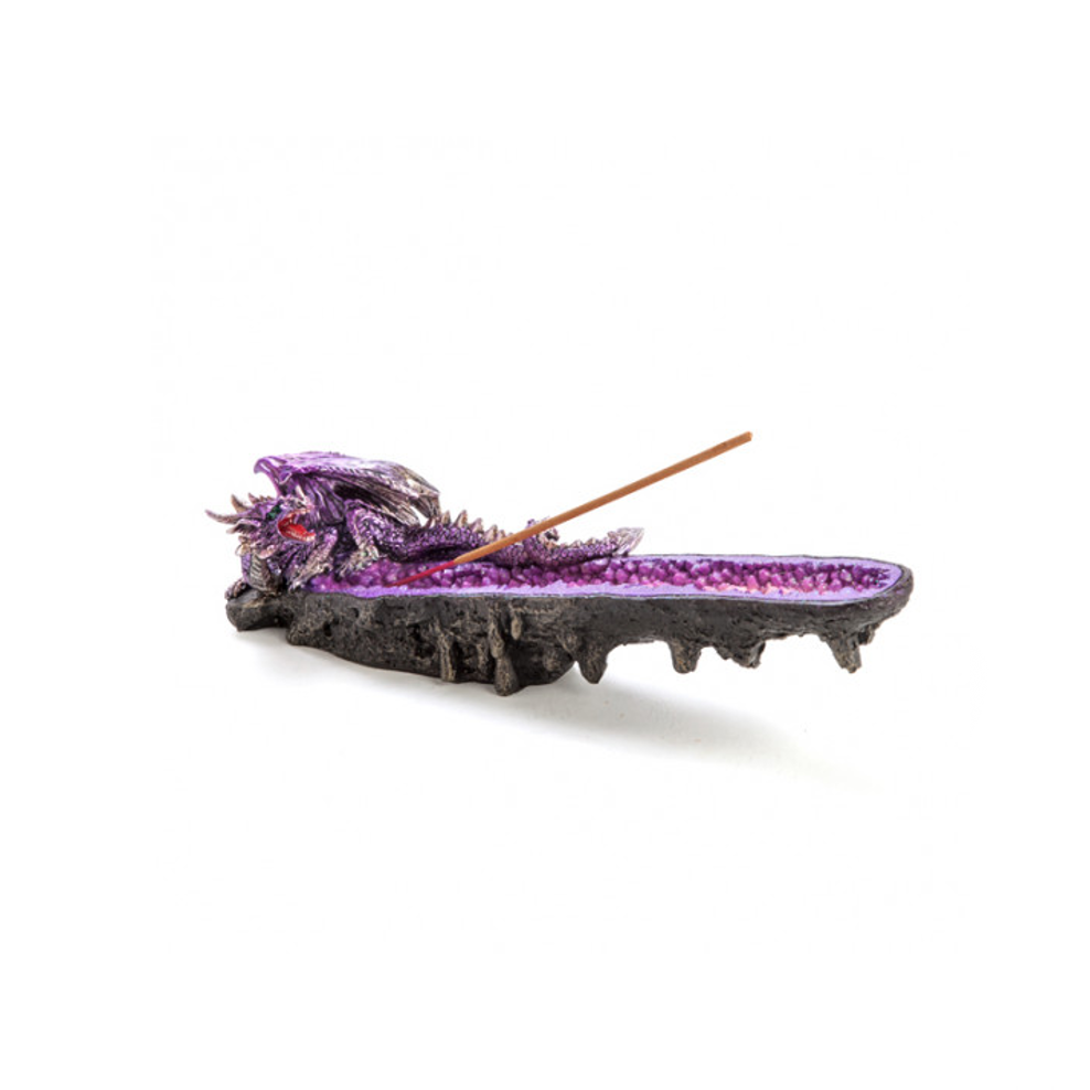 PINK CRYSTAL DRAGON INCENSE BURNER