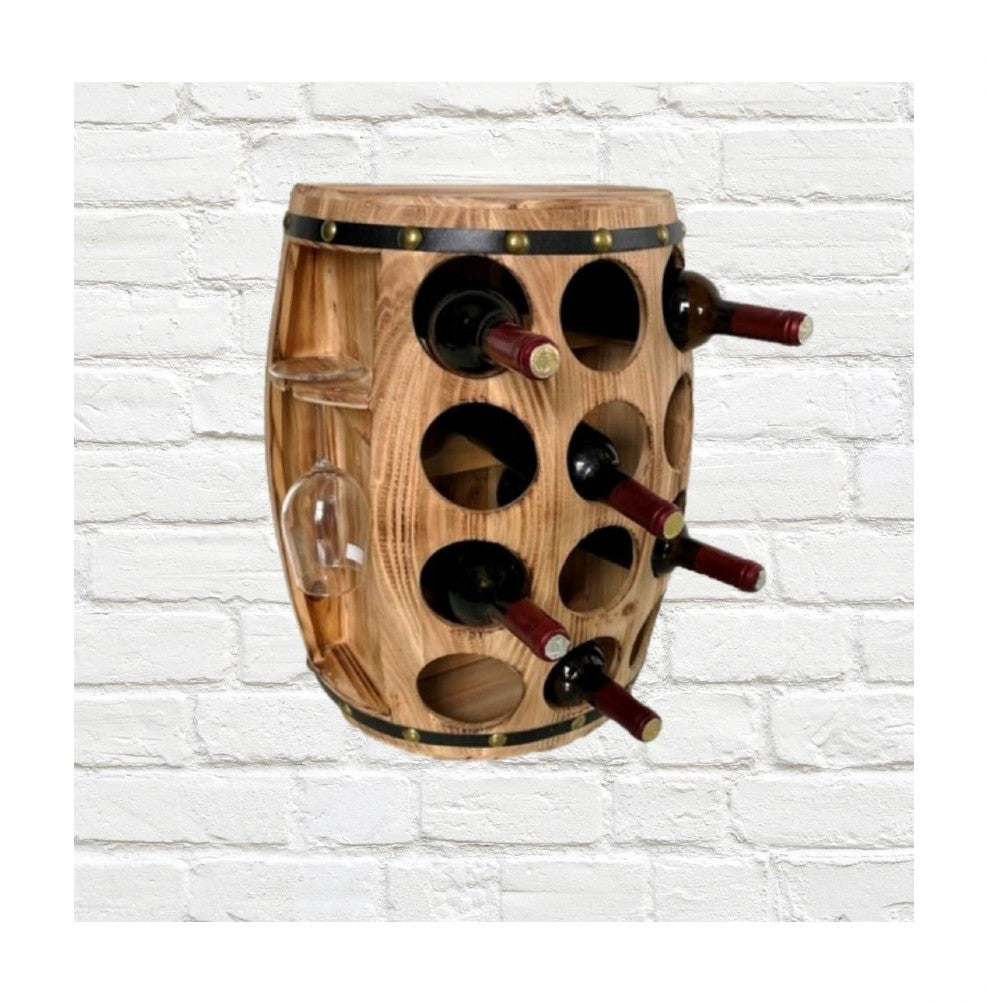 WINE BARREL BOTTLE HOLDER