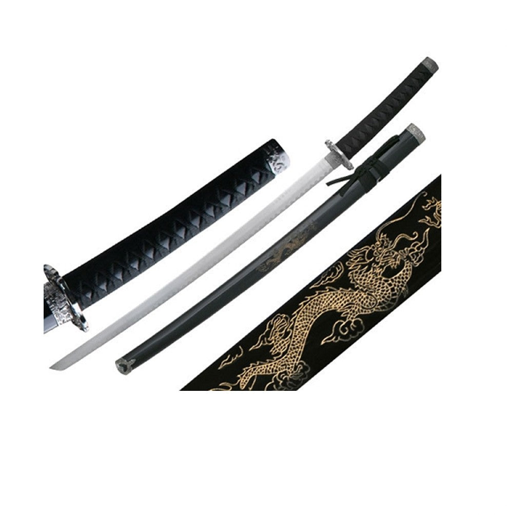 3 PCE KATANA SWORD SET BLACK