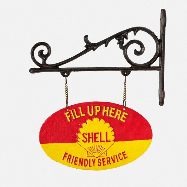 SHELL HANGING CAST SIGN