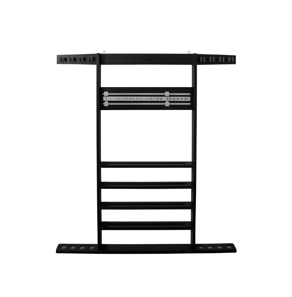 COMBI POOL CUE RACK BLACK