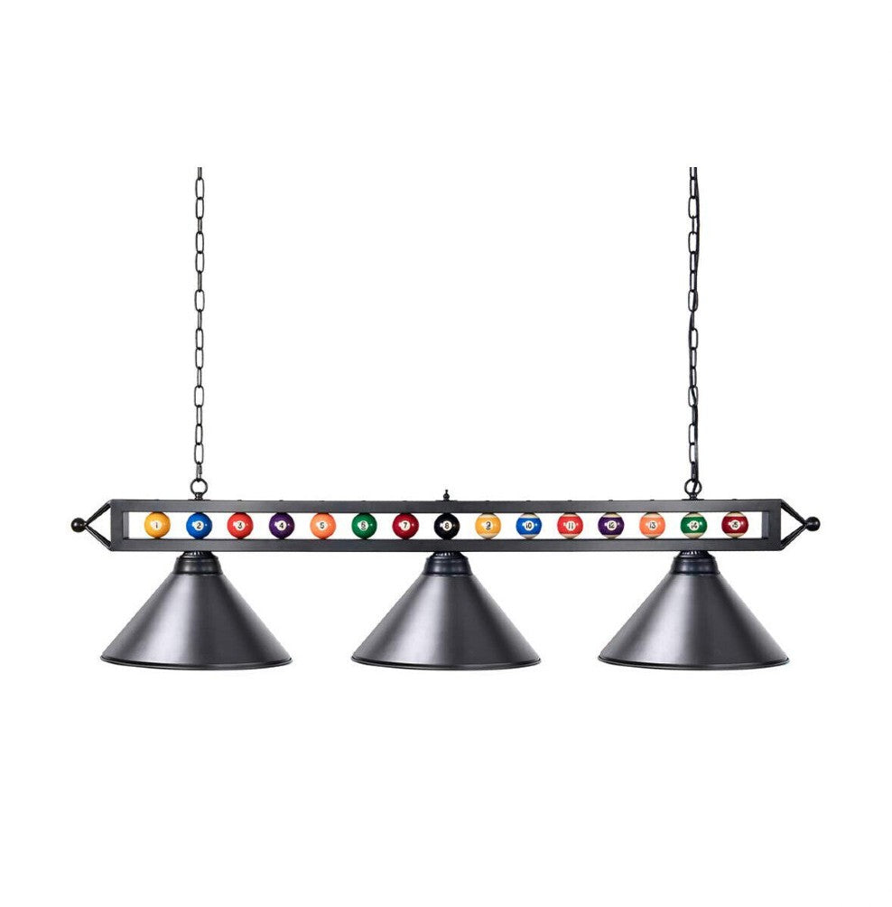 LIGHT RAIL 59" POOL BALL BLACK