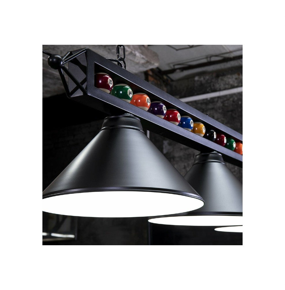 LIGHT RAIL 59" POOL BALL BLACK