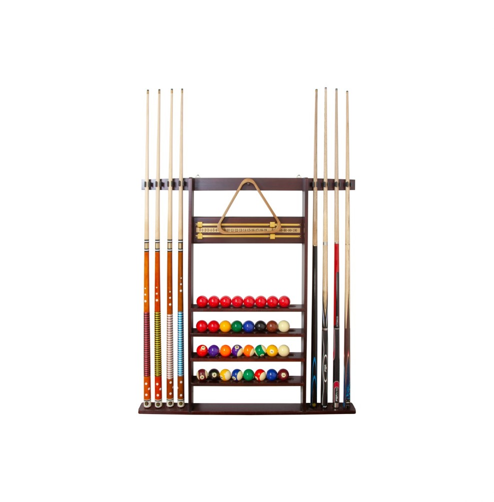 COMBI POOL CUE RACK BLACK
