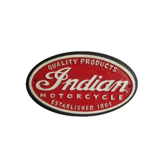 INDIAN MOTORCYCLE CAST IRON SIGN