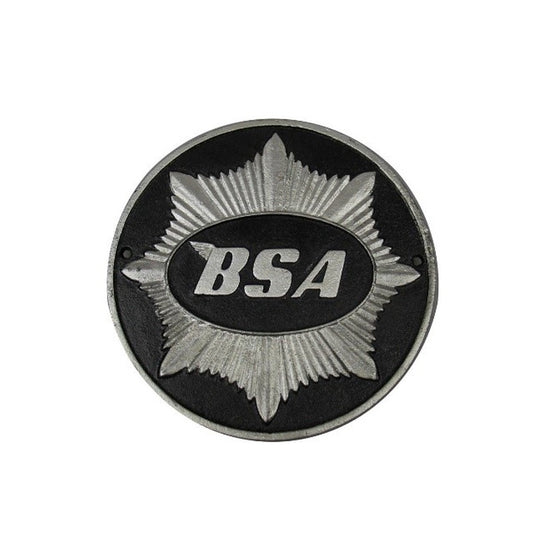 BSA BLACK ROUND CAST SIGN