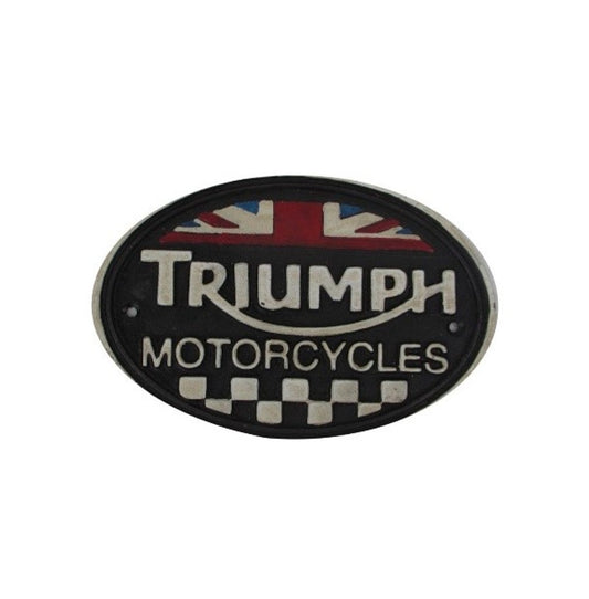 TRIUMPH MOTORCYCLE OVAL SIGN