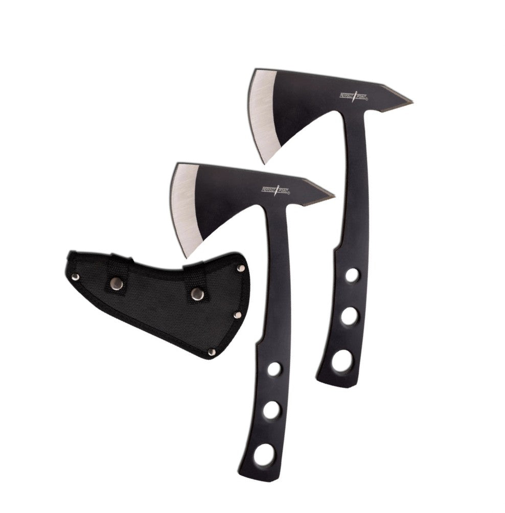 PERFECT POINT THROWING AXE 2 SET BLACK