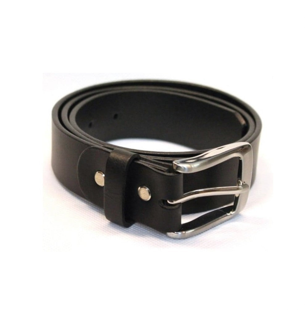 BLACK LEATHER BELT