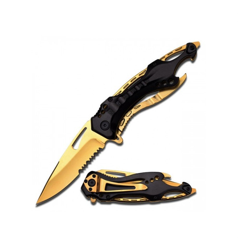 M-TECH TACT GOLD FOLDING KNIFE