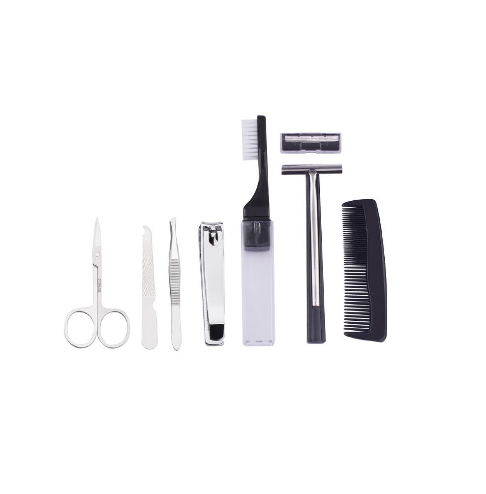 MENS REPUBLIC 8 PCE TOILETRY BAG