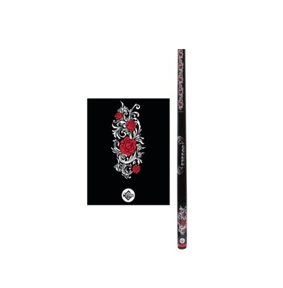 ROSE TATTOO POOL CUE