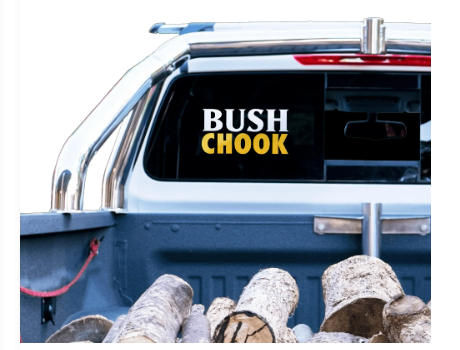 BUSH CHOOK CAR DECAL