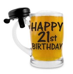 21ST BEER MUG WITH BELL