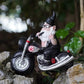 NAUGHTY BIKER GNOME ON BIKE