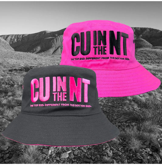 CUintheNT REVERSABLE BUCKET HAT PINK