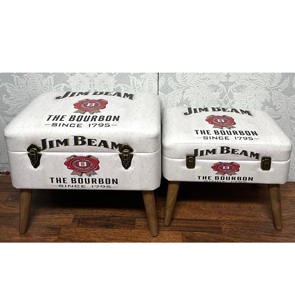 JIM BEAM WHITE STORAGE SEATS