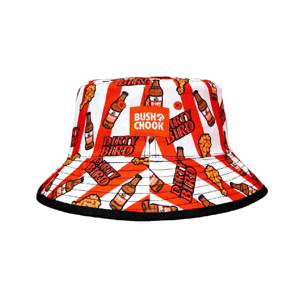 BUSH CHOOK REVERSABLE DIRTY BIRD BUCKET HAT