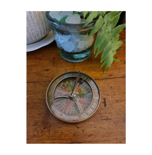 BRONZE SUNDIAL COMPASS