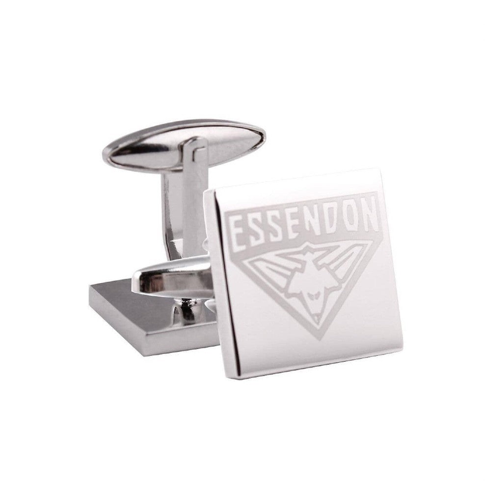 AFL SILVER CUFFLINKS ESSENDON