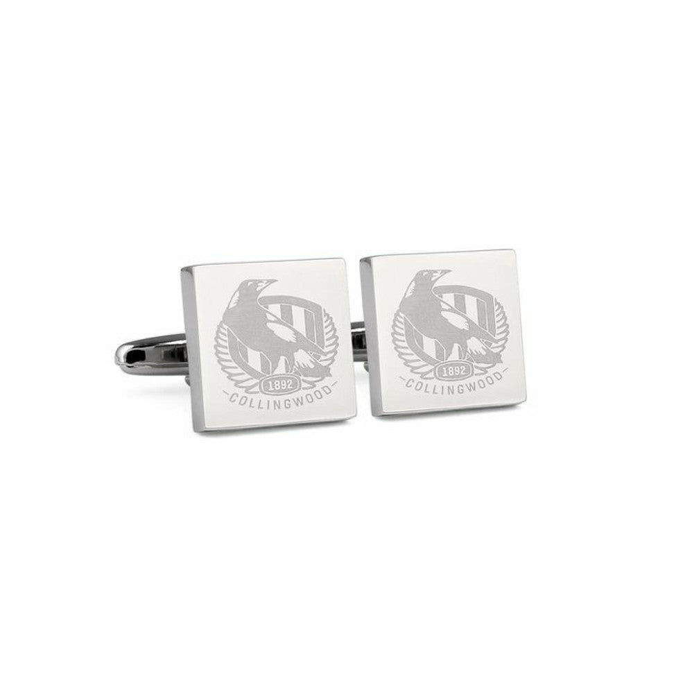 AFL SILVER CUFFLINKS COLLINGWOOD