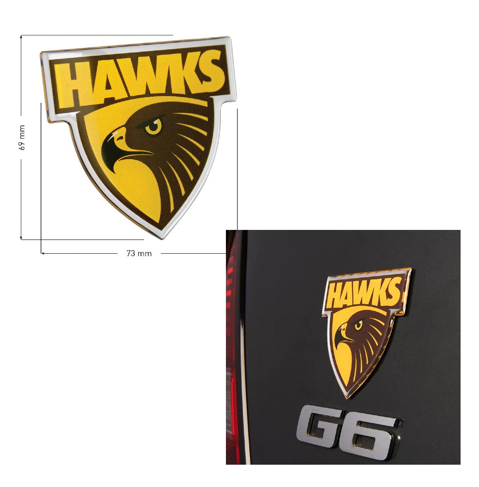 AFL CHROME LOGO EMBLEM HAWTHORN