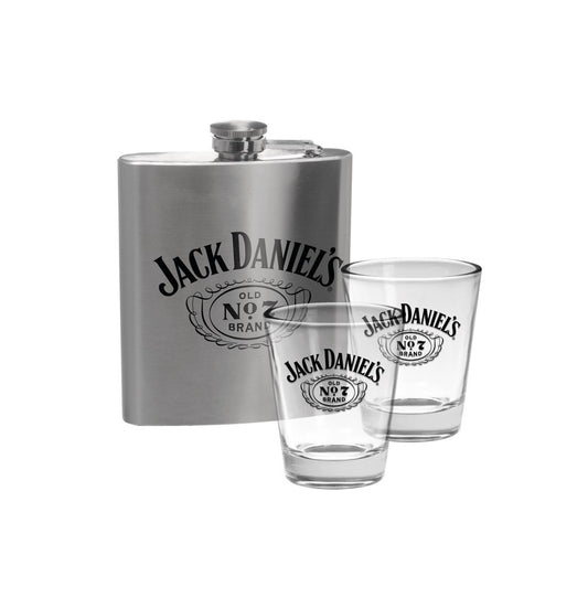 JACK DANIELS HIP FLASK SHOT GLASS
