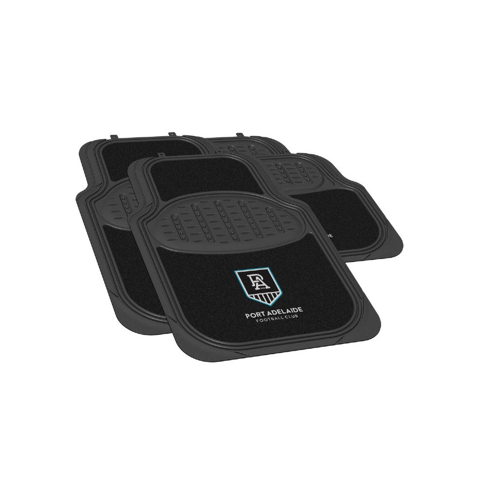 AFL CAR FLOOR MAT SET 4 PORT ADELIADE