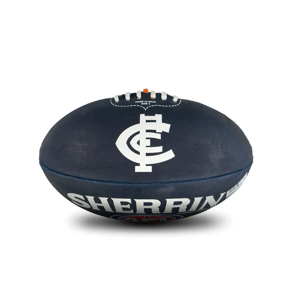 AFL SHERRIN FOOTY size 5 CARLTON