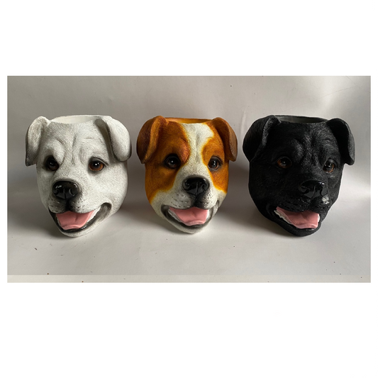 ASSORTED DOG PLANTER