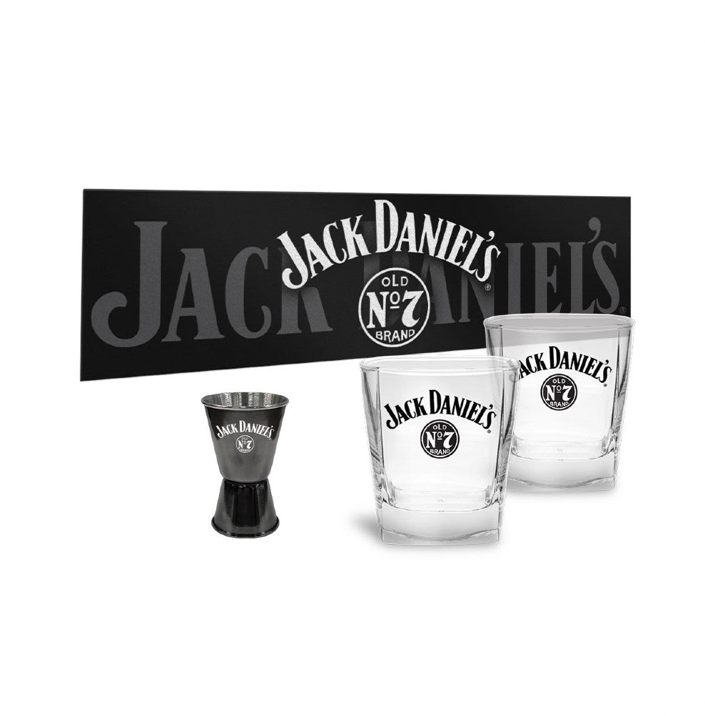 JACK DANIELS 2X GLASS JIGGER BAR MAT