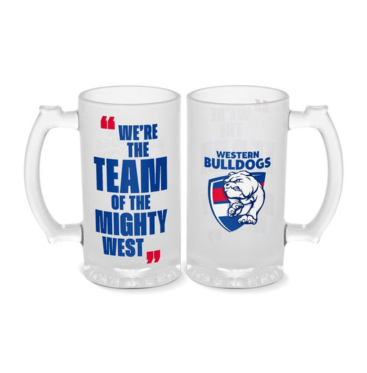 AFL FROSTED STEIN WESTERN BULLDOGS
