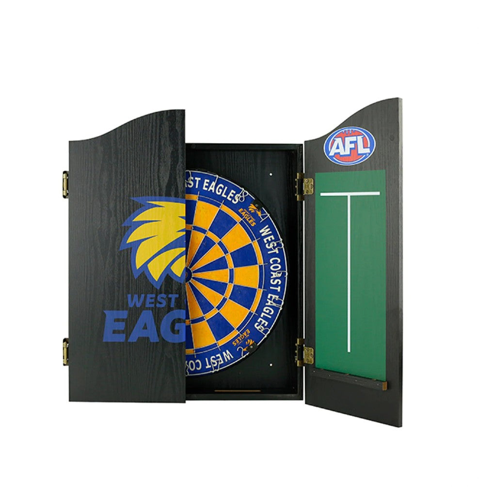 AFL WEST COAST EAGLES DARTBOARD PACKAGE