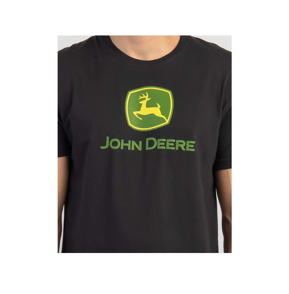 JOHN DEERE LOGO T-SHIRT BLACK