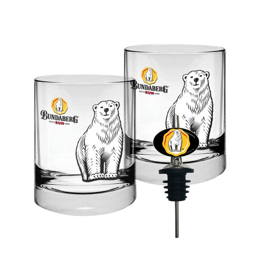 BUNDABERG GLASS AND POURER