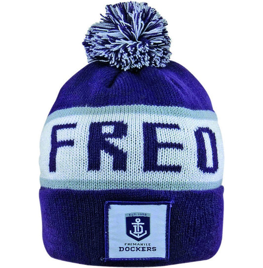 AFL BAR BEANIE FREMANTLE