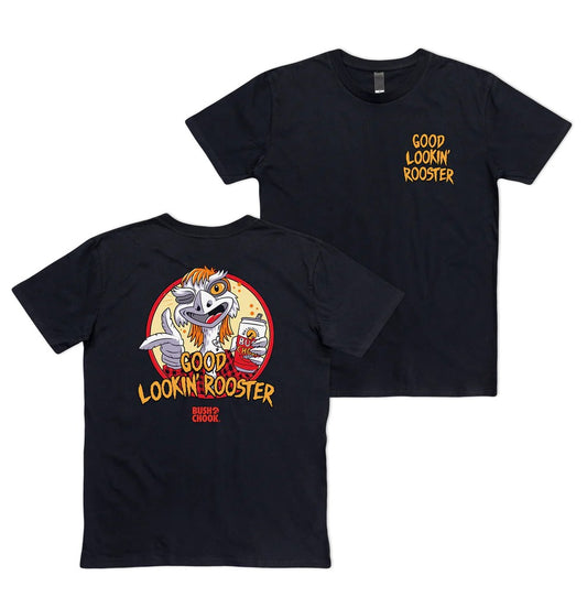 BUSH CHOOK T-SHIRT GOOD LOOKIN ROOSTER