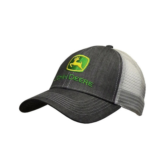 JOHN DEERE CAP CHARCOAL MESH