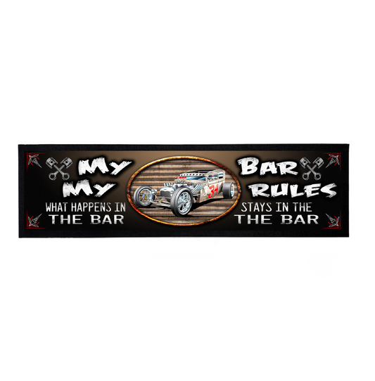 MY BAR MY RULES BAR RUNNER