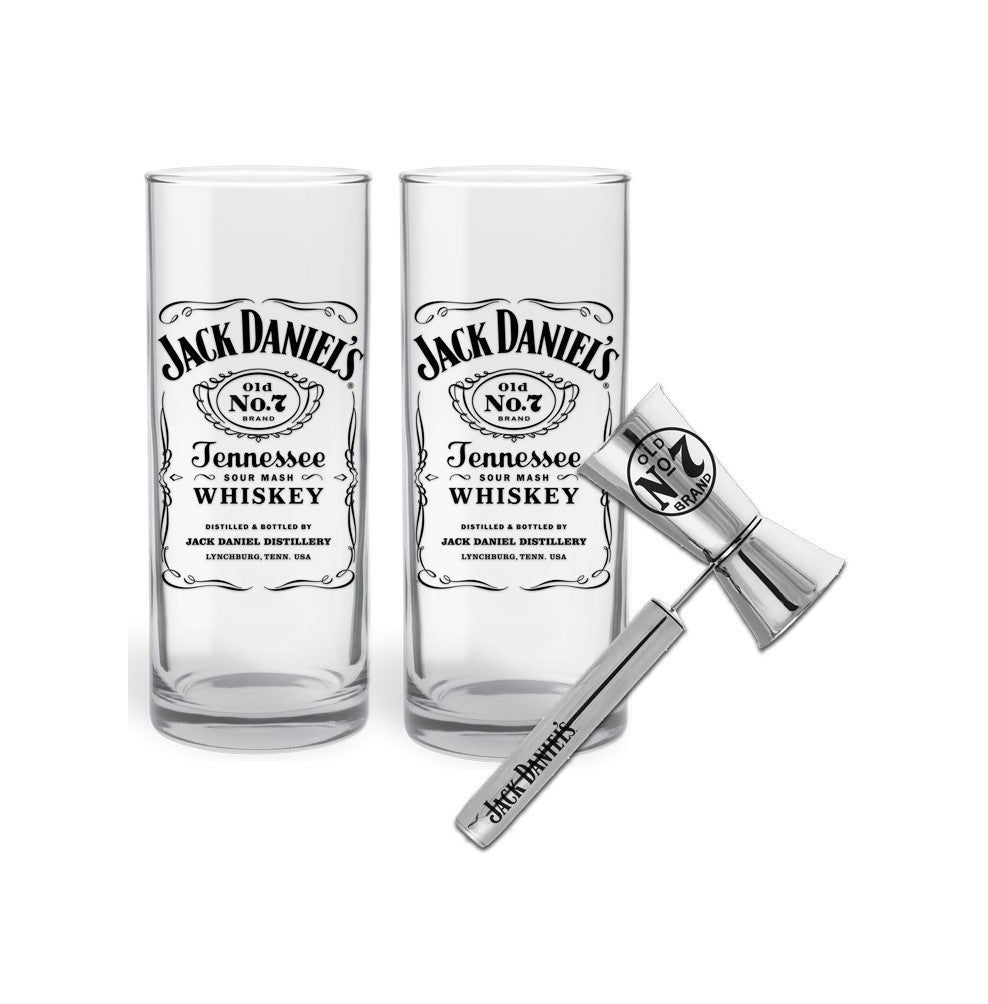 JACK DANIELS HIGHBALL GLASS SET