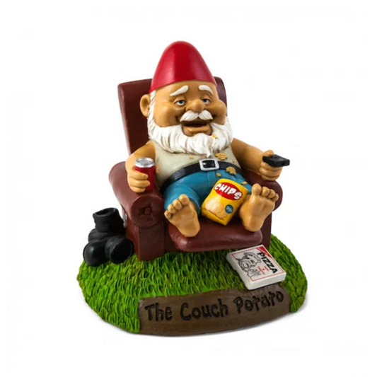 COUCH POTATO GARDEN GNOME