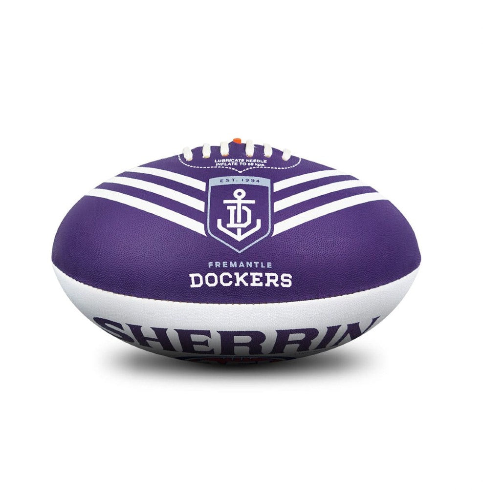 AFL SHERRIN FOOTY size 5 FREMANTLE