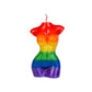 RAINBOW FEMALE BODY CANDLE