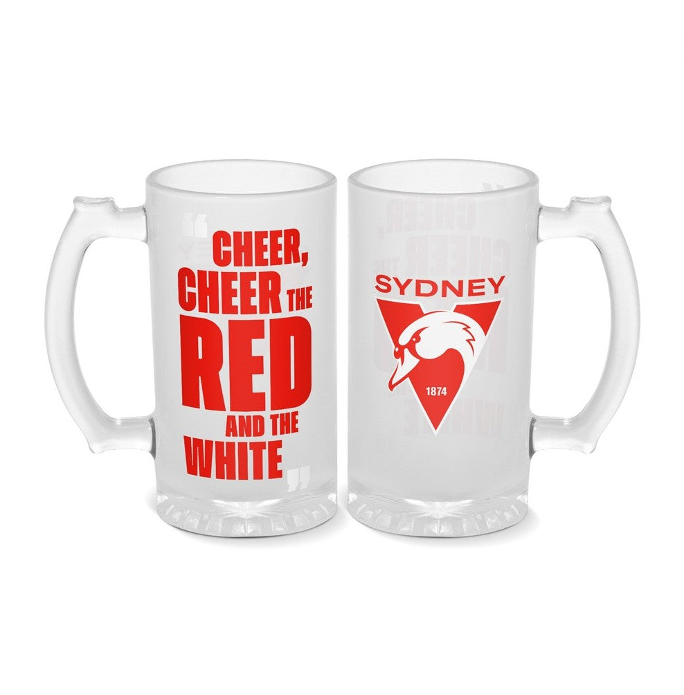 AFL FROSTED STEIN SYDNEY SWANS