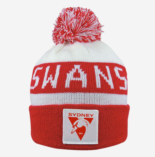 AFL BAR BEANIE SYDNEY SWANS