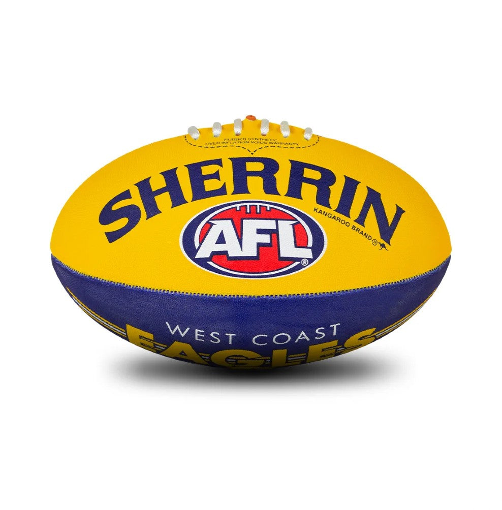 AFL SHERRIN FOOTY size 5 WEST COAST EAGLES