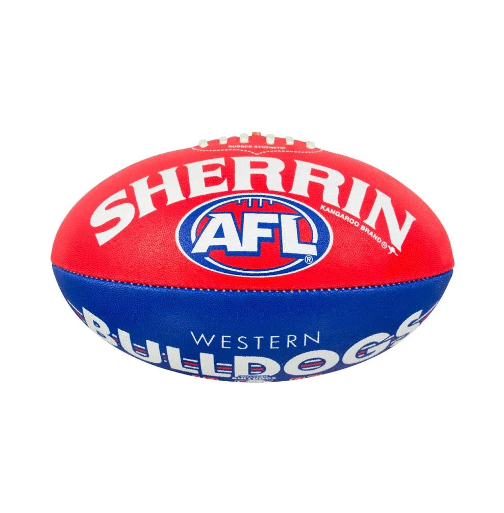 AFL SHERRIN FOOTY size 5 WEST BULLDOGS