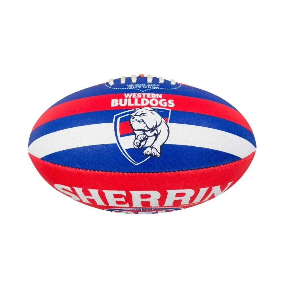 AFL SHERRIN FOOTY size 5 WEST BULLDOGS