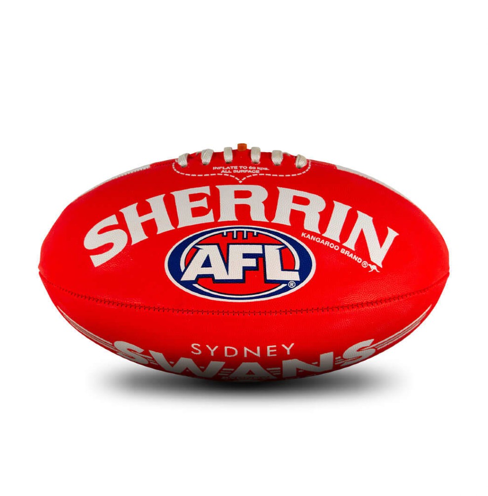 AFL SHERRIN FOOTY size 5 SYDNEY SWANS